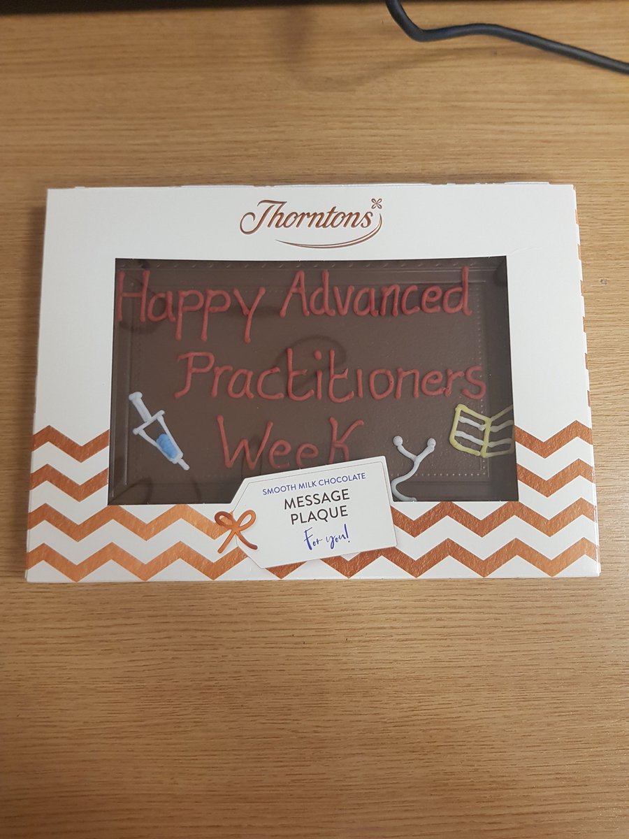 A lovely gift from a team member <a href="/UHDB_LRCH/">London Road</a> to celebrate #AdvPracWeek19 thank you.
