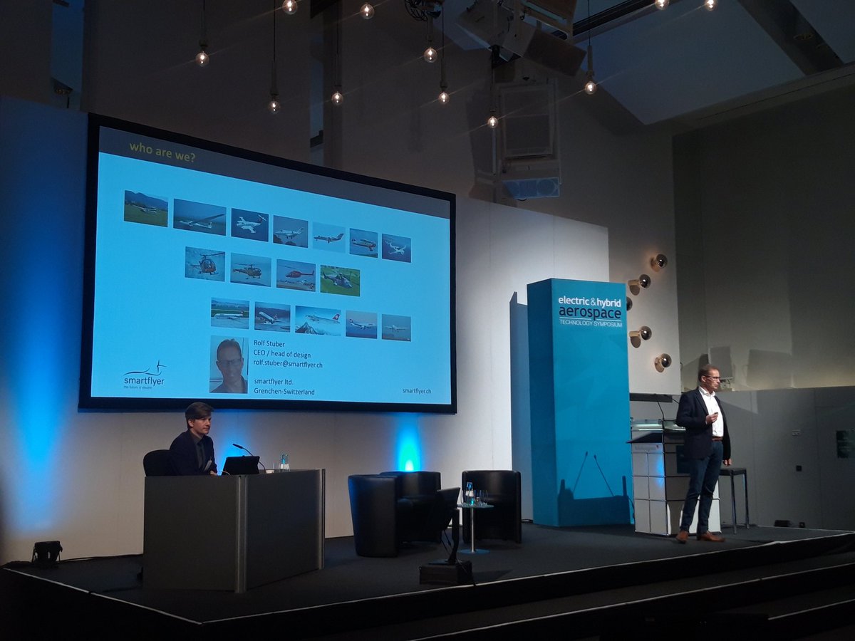 Rolf Stauber from Smartflyer is introducing a serial #hybrid #electric configuration as the future propulsion of aviation #ehats