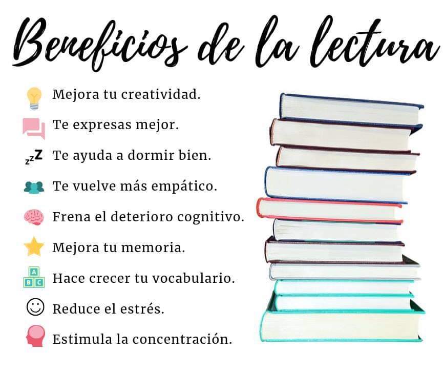 #FelizMiercoles #Lectura #BeneficiosDeLaLectura #Libros #LeerEsVida #LeerTransforma #Miércoles