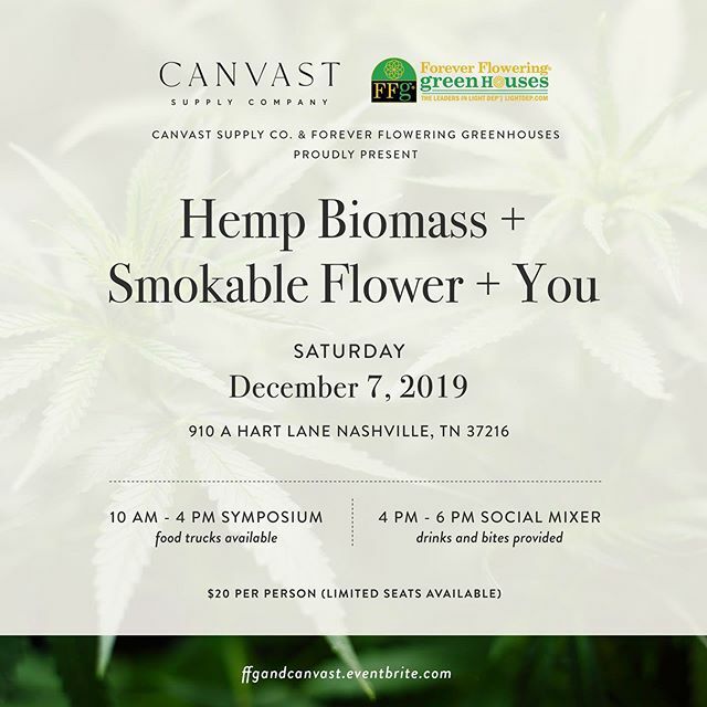 Come join us for a nice cozy event at our new location.  Planning for the 2020 season is upon us, and we are glad to host @foreverfloweringgreenhouses and a few top-notch speakers discussing  farm planning, indoor cultivation, genetics and how-to “know” … ift.tt/370G5IR