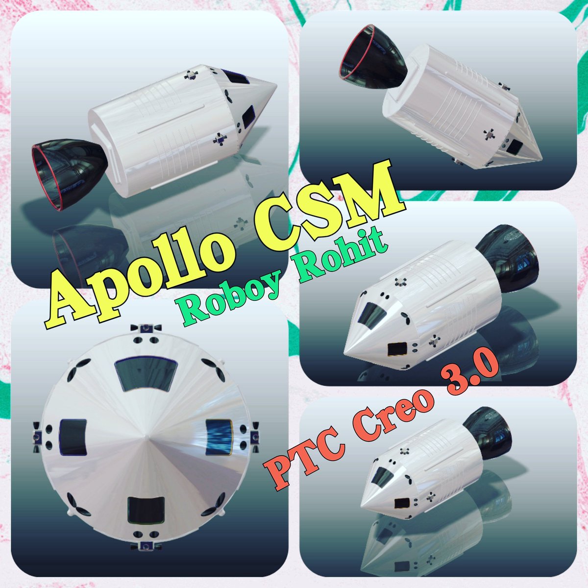 Roboy_Rohit's tweet image. I designed Apollo CSM in PTC Creo 3.0
#Apollo #CSM #CommandModule #ServiceModule #PTCCreo #RoboyRohit