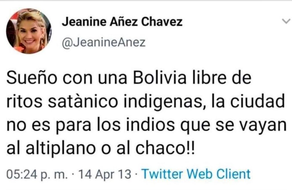 ElPanaEc's tweet photo. #NebotStyle 😂😂
La autoproclamada presidenta interina de Bolivia parece social cristiana. https://t.co/q5VscwGaWI
