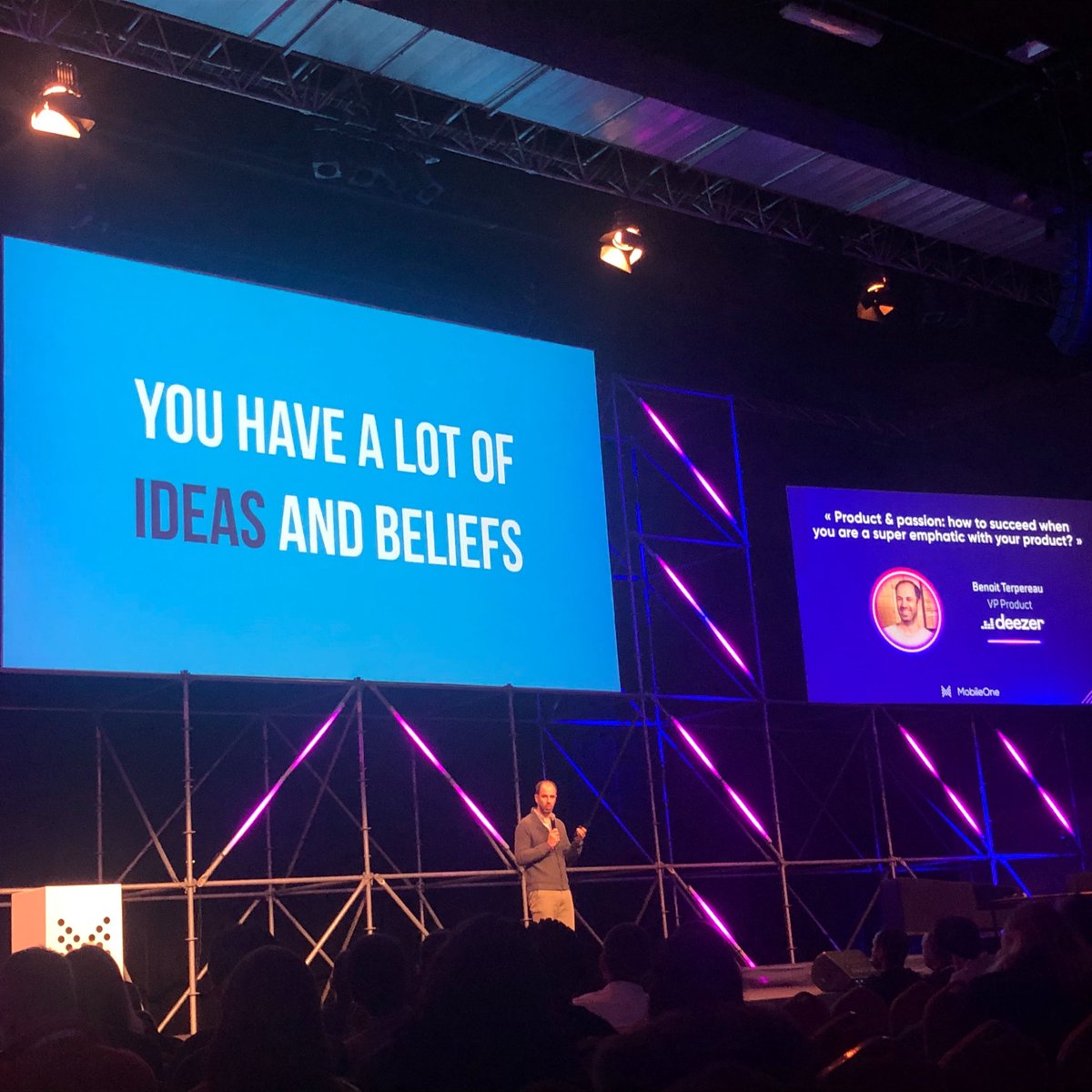Notre équipe est au <a href="/MobileOneEvent/">MobileOneEvent</a> ! Des conférences de qualité pour des technos avancées👏. Et comme #deezer , on développe aussi des #apps #mobiles orientées bénéfices users, sur-mesure ! #MobileOne