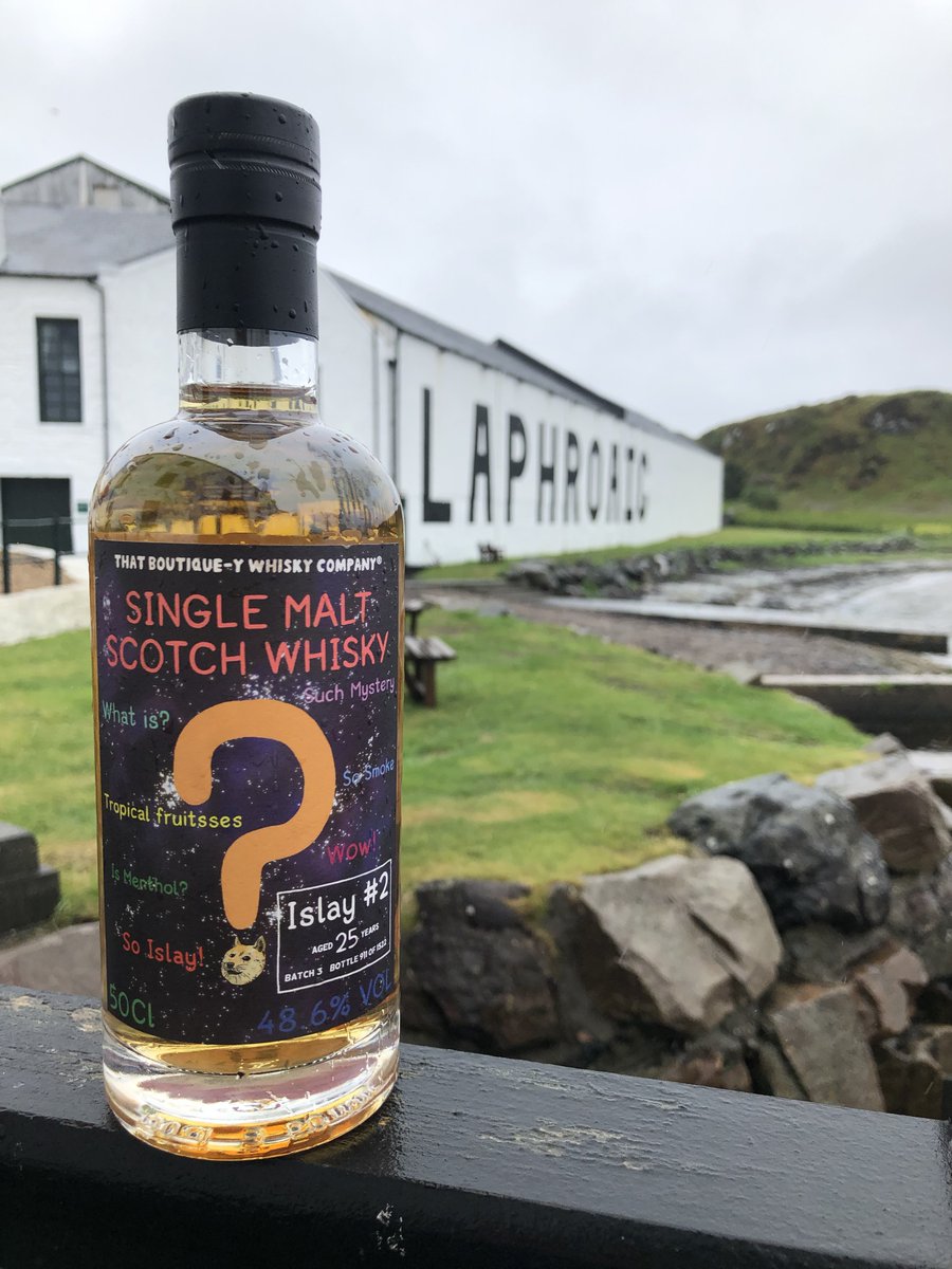 My first stop was Laphroaig. Could it have been distilled here?It certainly wasn't my first impression with the initial sample I received. It's definitely a strong contender, especially after discussions with the Islay whisky makers that week.  #AnIslayStory