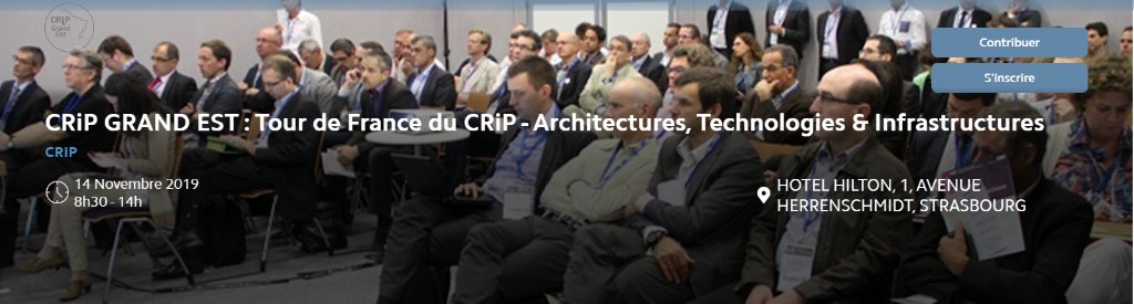 N’oubliez pas, la prochaine session du @CRiP_asso, c’est demain à Strasbourg. 
Il est encore temps de s’y inscrire ntap.com/2rxXkB5 pour y rencontrer un expert <a href="/NetApp/">NetApp</a> !
