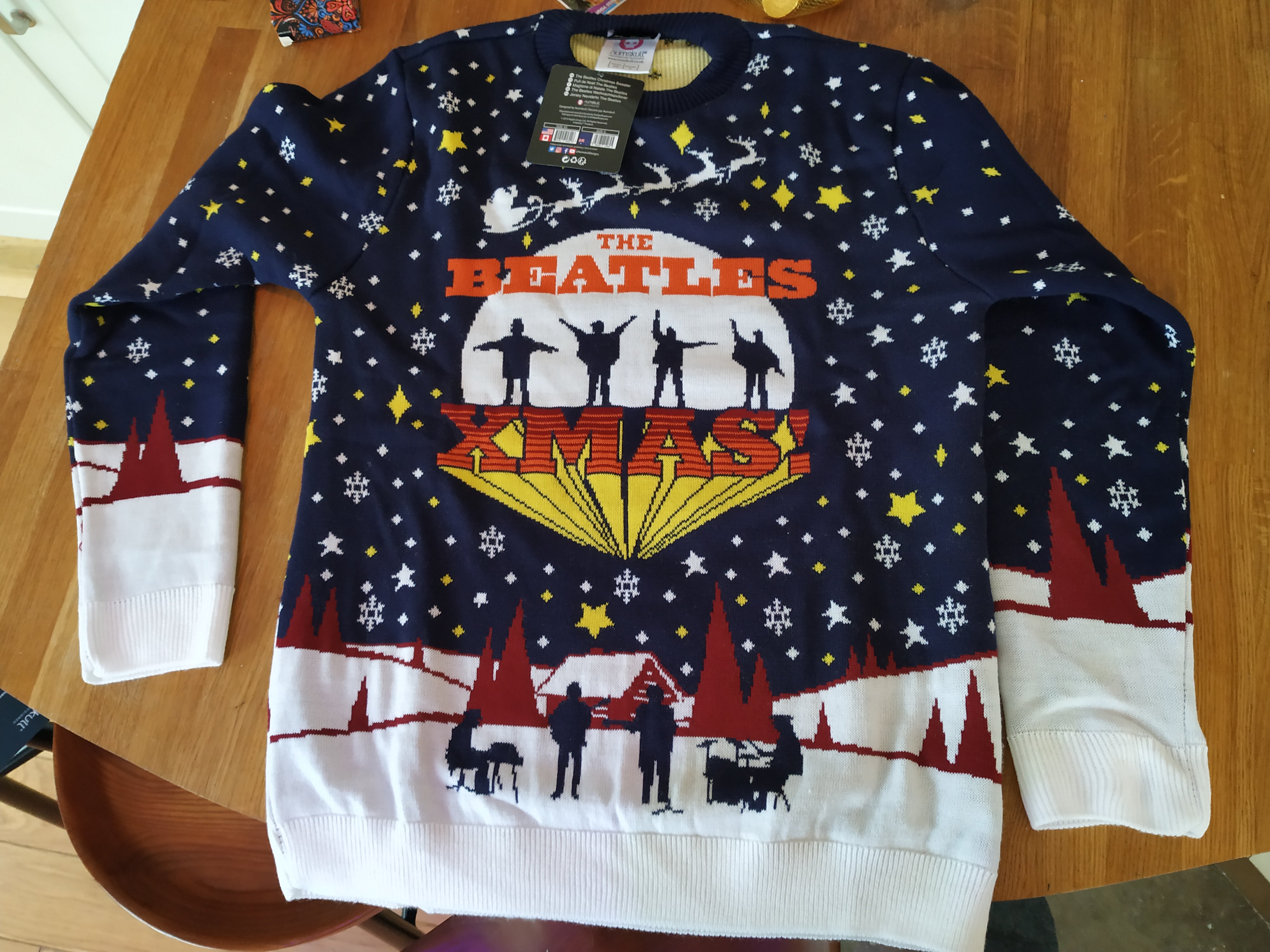 Beatles xmas deals jumper