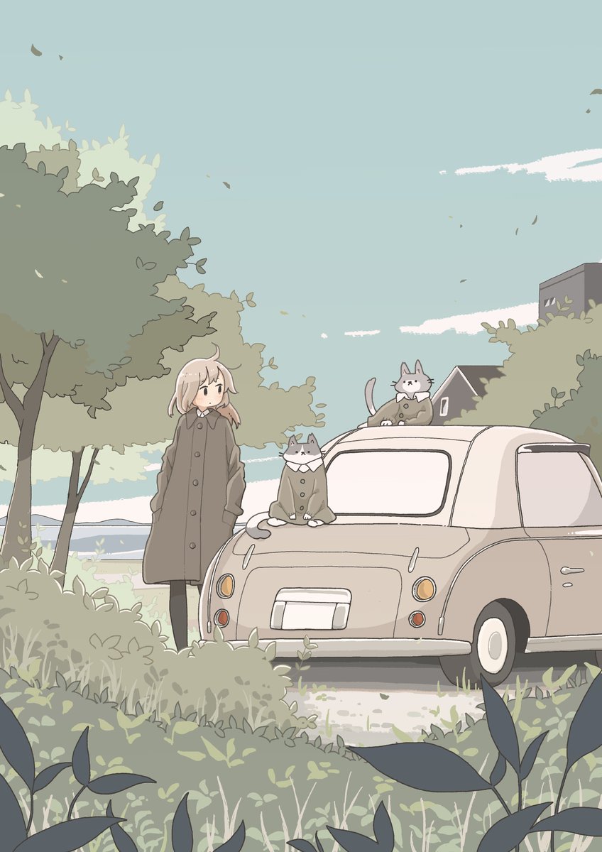 「country road 」|moffmachiのイラスト