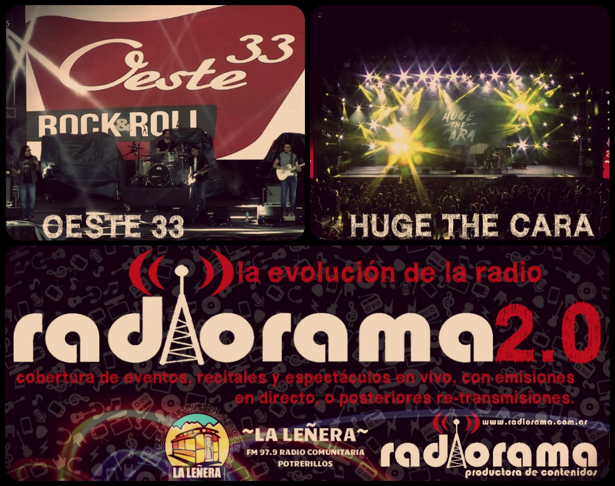 radiorama (@radiorama_web) on Twitter photo ¡Todos los miércoles 19 hs. y sábados 22 hs., radiorama2.0 en <a href="/LaLeneraRadio/">la leñera radio com.</a>, de Potrerillos, Mendoza; trae shows grabados en vivo. Revivimos #Oeste33 + <a href="/HugetheCara/">Huge the Cara</a> ¡Te lo vas a perder? radiorama.com.ar, 100pre democratiza y accesibiliza música a tu zona de confort 😉! ¡Todos los miércoles 19 hs. y sábados 22 hs., radiorama2.0 en <a href="/LaLeneraRadio/">la leñera radio com.</a>, de Potrerillos, Mendoza; trae shows grabados en vivo. Revivimos #Oeste33 + <a href="/HugetheCara/">Huge the Cara</a> ¡Te lo vas a perder? radiorama.com.ar, 100pre democratiza y accesibiliza música a tu zona de confort 😉!