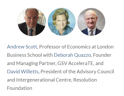 ProfAndrewScott's tweet photo. My interview with @DeborahQuazzo & David Willetts at the Global New Map of Life Conference on the interaction between education and longevity "key question is how can lifelong learning be funded and how can it be financed” #globallongevity #longevityforum
https://t.co/pFRyrh0eKe https://t.co/l6R93UG4OI