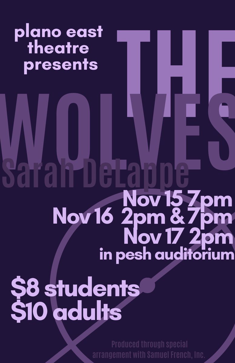 The Wolves, about a teenage girls’ indoor soccer team, opens THIS FRIDAY! Come support out fantastic actresses this weekend⚽️