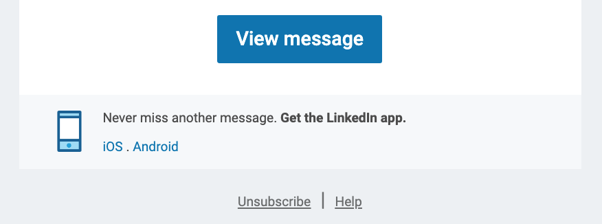 LinkedInTrainer's tweet photo. @LinkedInHelp When a LinkedIn email message notification comes to me it has an unsubscribe link now. It seems to say that it essentially shuts off ALL subsequent message notifications, just like in the settings, TRUE? https://t.co/tqUGYvkYPD