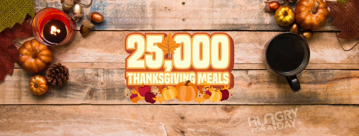 HungryForADay's tweet photo. Thanksgiving is only a couple weeks away! We'd love to be able to give a Thanksgiving meal to as many needy people as possible. Can you be a part? Giving link: https://t.co/HzliEcNx6v https://t.co/2LlZbw6rCa