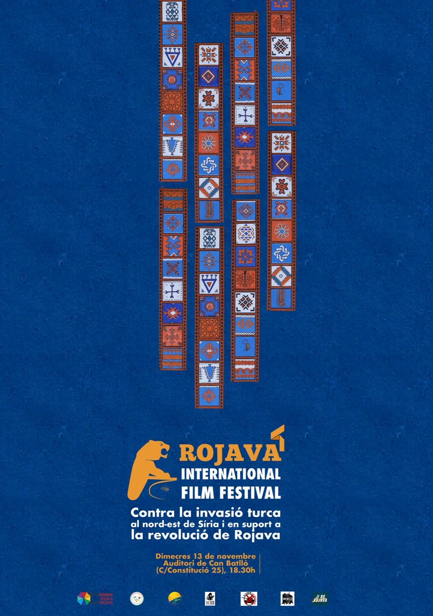 AturemLaInvasio's tweet image. 📣 Avui serem al Rojava International Film Festival fent una actualització de la guerra al nord i est de Síria.

El festival havia de començar avui, però la invasió l&apos;ha posposat. No ens quedarem a casa, sortirem a condemnar-la!

Ens hi acompanyeu?

#KominaFilm #JiboRojava
