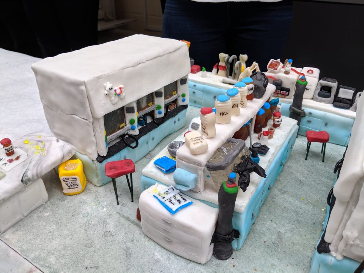 UniofBath's tweet photo. Some very impressive cakes on campus today as staff and students in @BathChem host their annual cake competition in aid of @DorothyHouseHC. 🍰 https://t.co/1ZMTqZRaEz