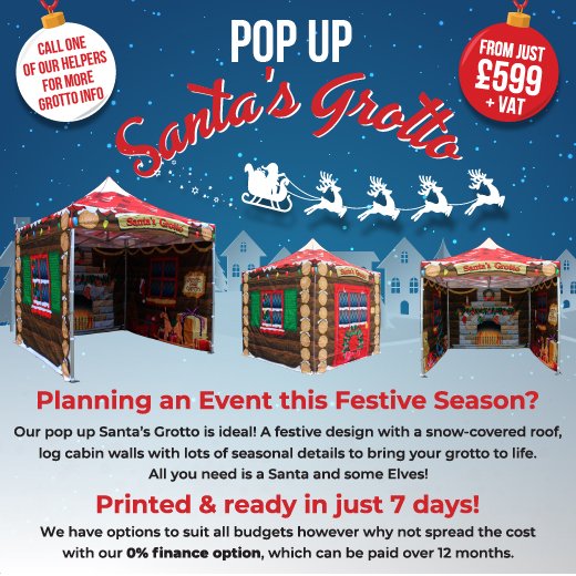 It's time to get ready for Christmas with our Grotto! 🎅🎄 - tfhgazebos.co.uk/categories/pop…