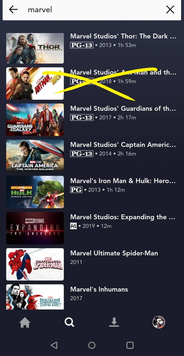 Most of the newest Marvel titles listed on  #DisneyPlus aren't actually on the service until as far away as next summer.