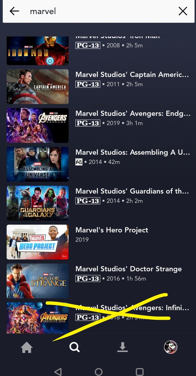 Most of the newest Marvel titles listed on  #DisneyPlus aren't actually on the service until as far away as next summer.