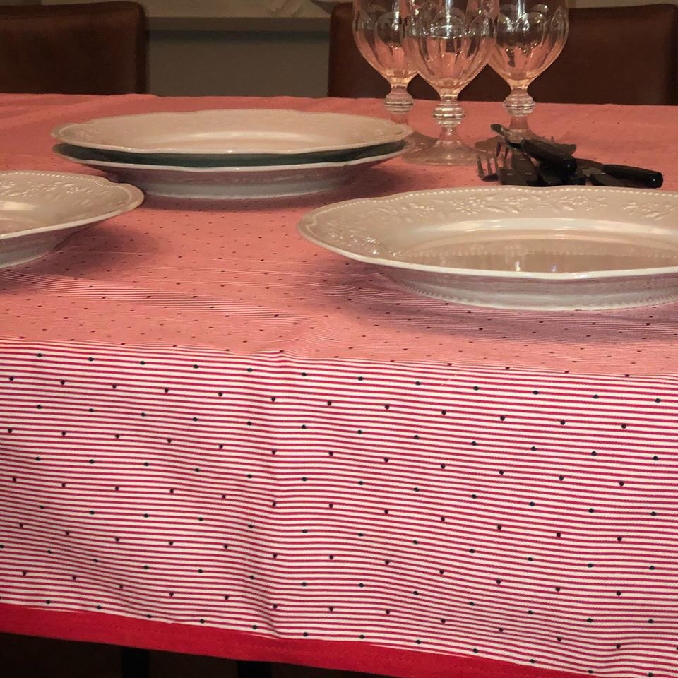 tonita_hd's tweet photo. 💫Mantel de gabardina 100% algodón
🖍Rayas rojas en fondo blanco y puntitos negros... ideal para tu mesa de navideña🎄
📏Medidas: 2,10 x 1,50
.
.
🧵Hecho a mano y pensado con el ♥️
.
.
#Tonita #HomeDeco #Decoracion #Manteles #Gabardina #Telas #Estampadas #Villaguay #BuenosAires https://t.co/ui2ihWteAz