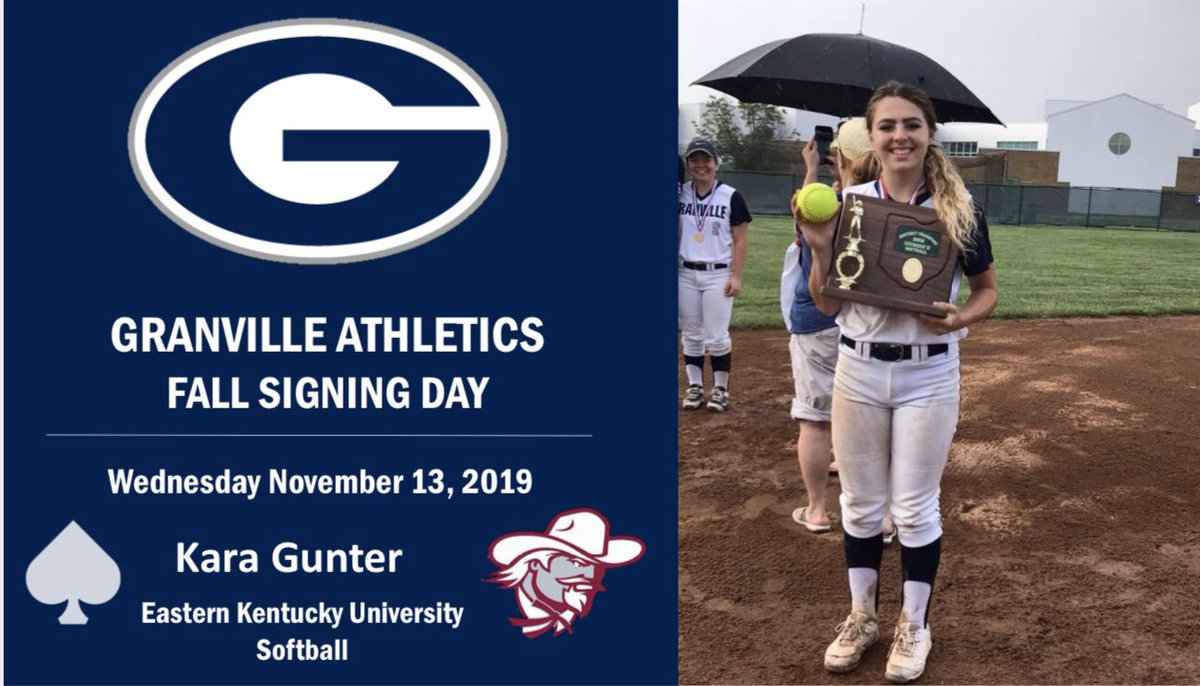 GV_Blue_Aces's tweet photo. Join us today at 3:00pm in the Commons as we celebrate the commitment &amp; hardwork of 4 outstanding seniors! 

Ella Gravitt- Kent State University 
Sophie Shaw- Furman University 
Kara Gunter- Eastern Kentucky 
Tyler Johnston- Marietta College

National Signing Day

 #BlueAces♠️ https://t.co/M6mE9k8FaH