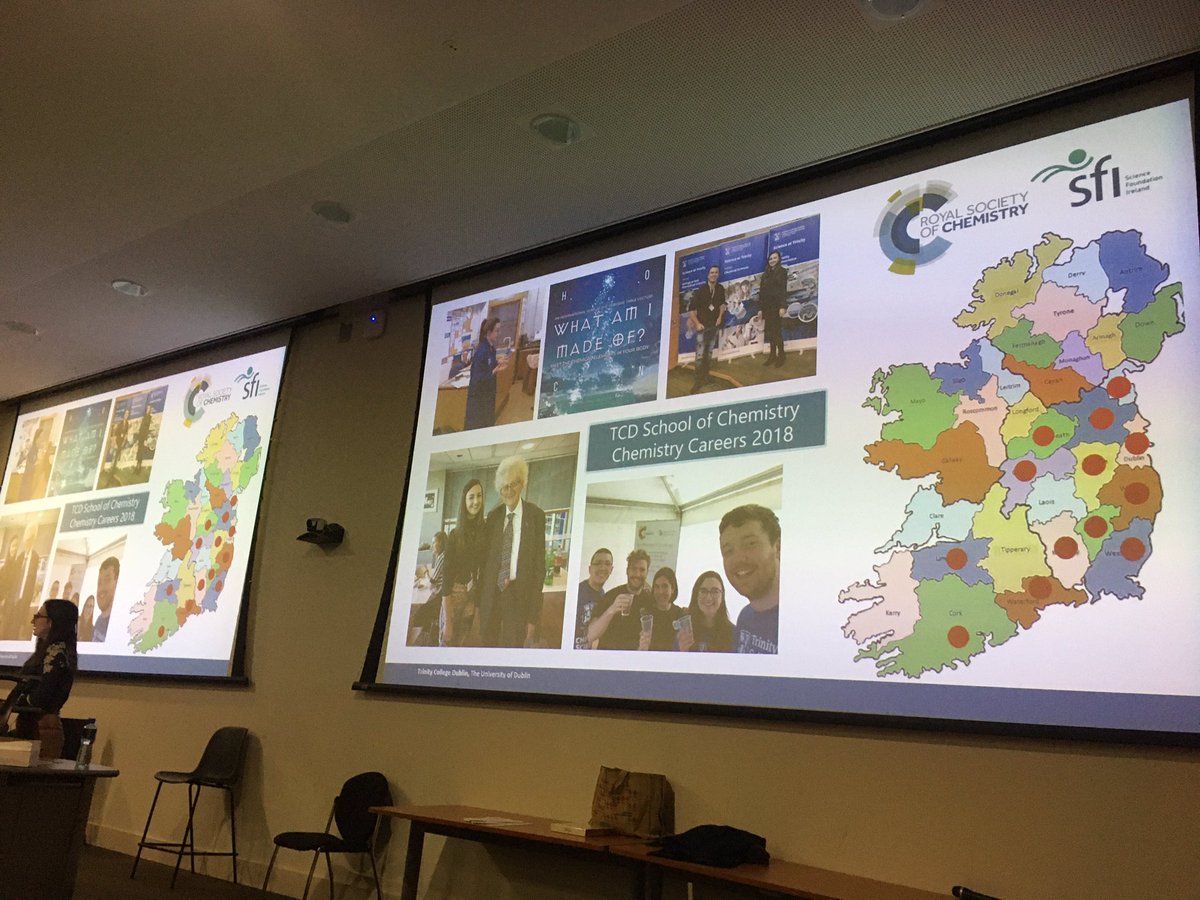 DrJohnODonoghue's tweet image. Our #TCDChemTalks has finished up with @campaignforkate speaking about Science &amp;amp; Policy to our #LeavingCert chemistry students &amp;amp; teachers for #ScienceWeek! Huge thank you to all the speakers today from industry, education, research, SciCom &amp;amp; politics #edchatie #ChemEd #SciComm
