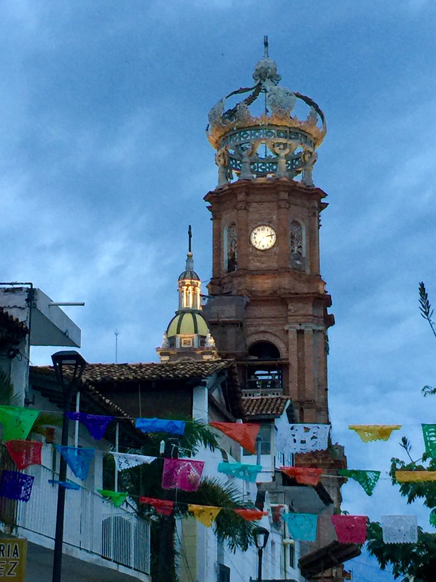 Our Lady of Guadalupe in early morning light @PuertoVallarta #historicdistrict #mexicotravel