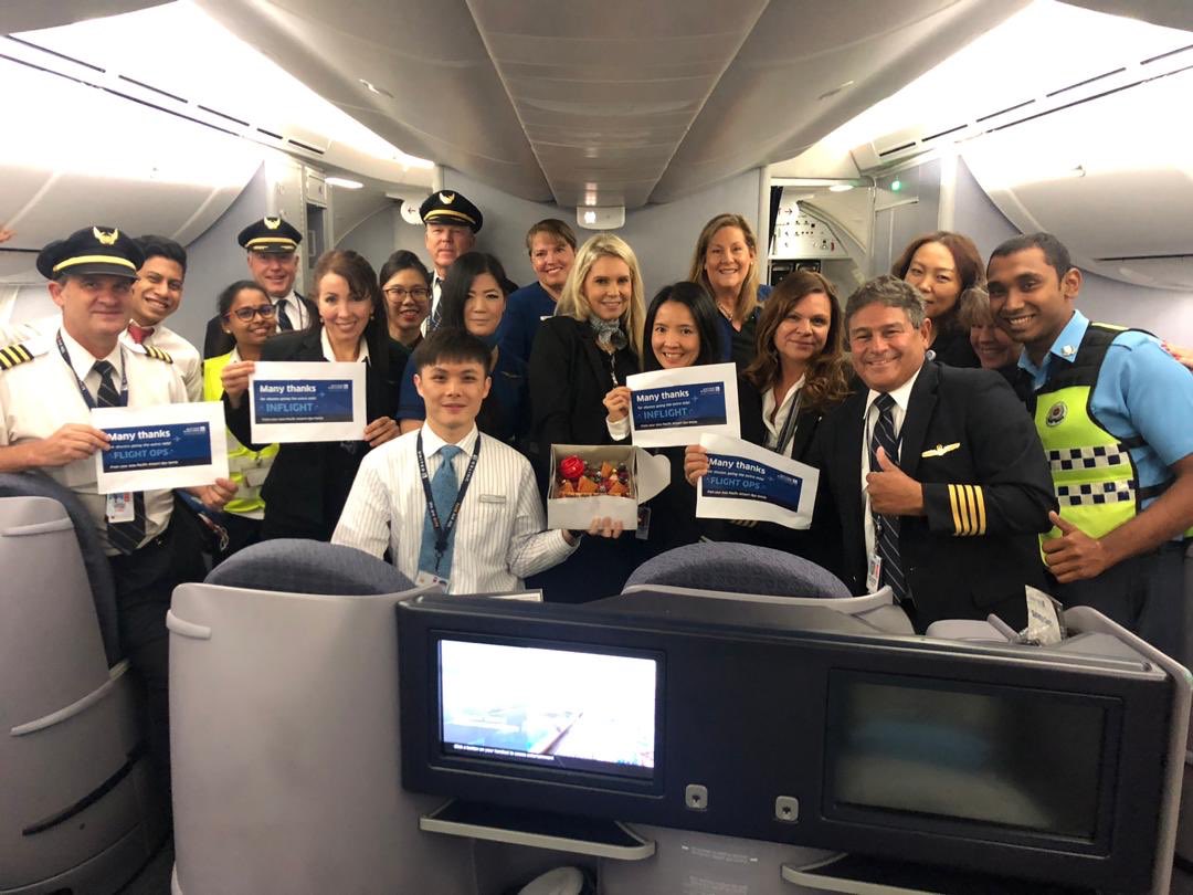 Our appreciation to flight ops and inflight team for our success with D00 in SIN. Every Customer, Every flight, Every Day @weareunited #beingunited @Ed_Y008