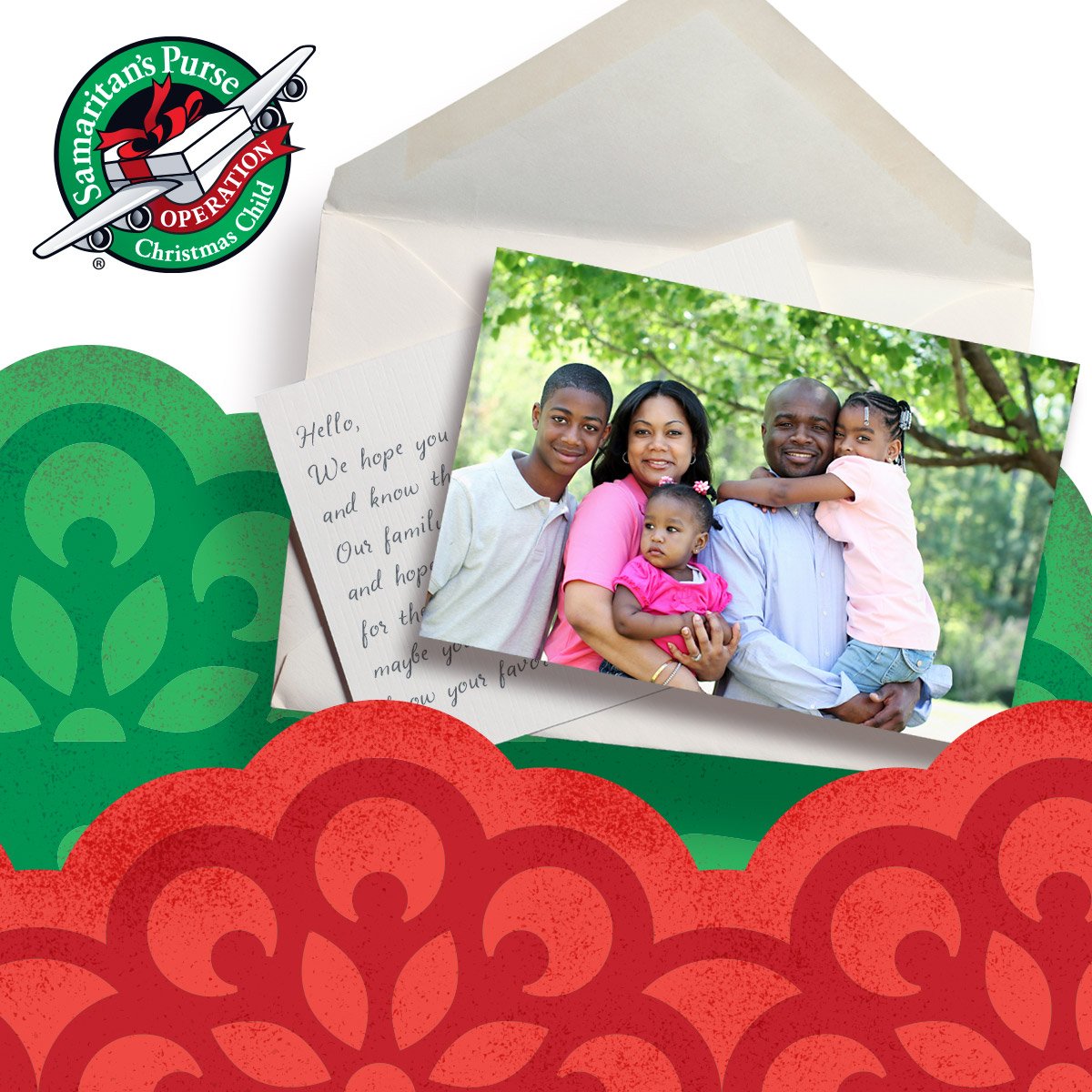 OCC_shoeboxes's tweet image. Before you take your shoebox gift to a drop-off location next week, write a note to let the recipient know you're praying for them and God loves them. You can include a family photo, too.

See all 6 steps to packing a shoebox gift here: sampur.se/32F8iS9
