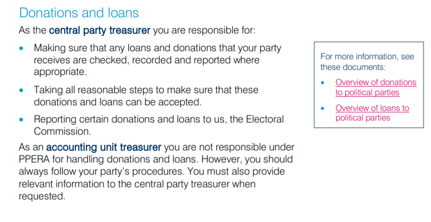 This is important:They don't have to report loans to the Electoral Commission. Which is staggering given the questions around loans provided to  http://Leave.EU  from one  @Arron_Banks You don't touch the hot stove twice.