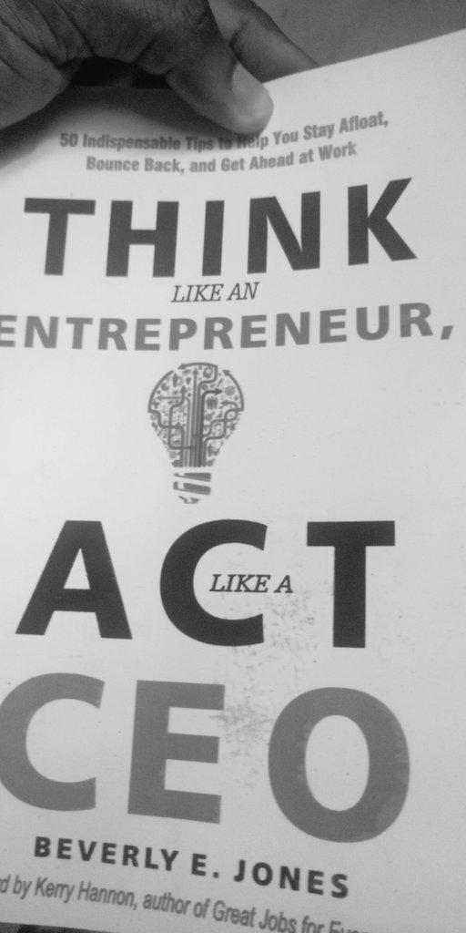 cyril_thankgod's tweet image. I know this isn&apos;t Python 😊, but need to add to your read ?

Check @beverlyejones Think like an entrepreneur, act like a CEO.

#programmingWithCyril
#Python