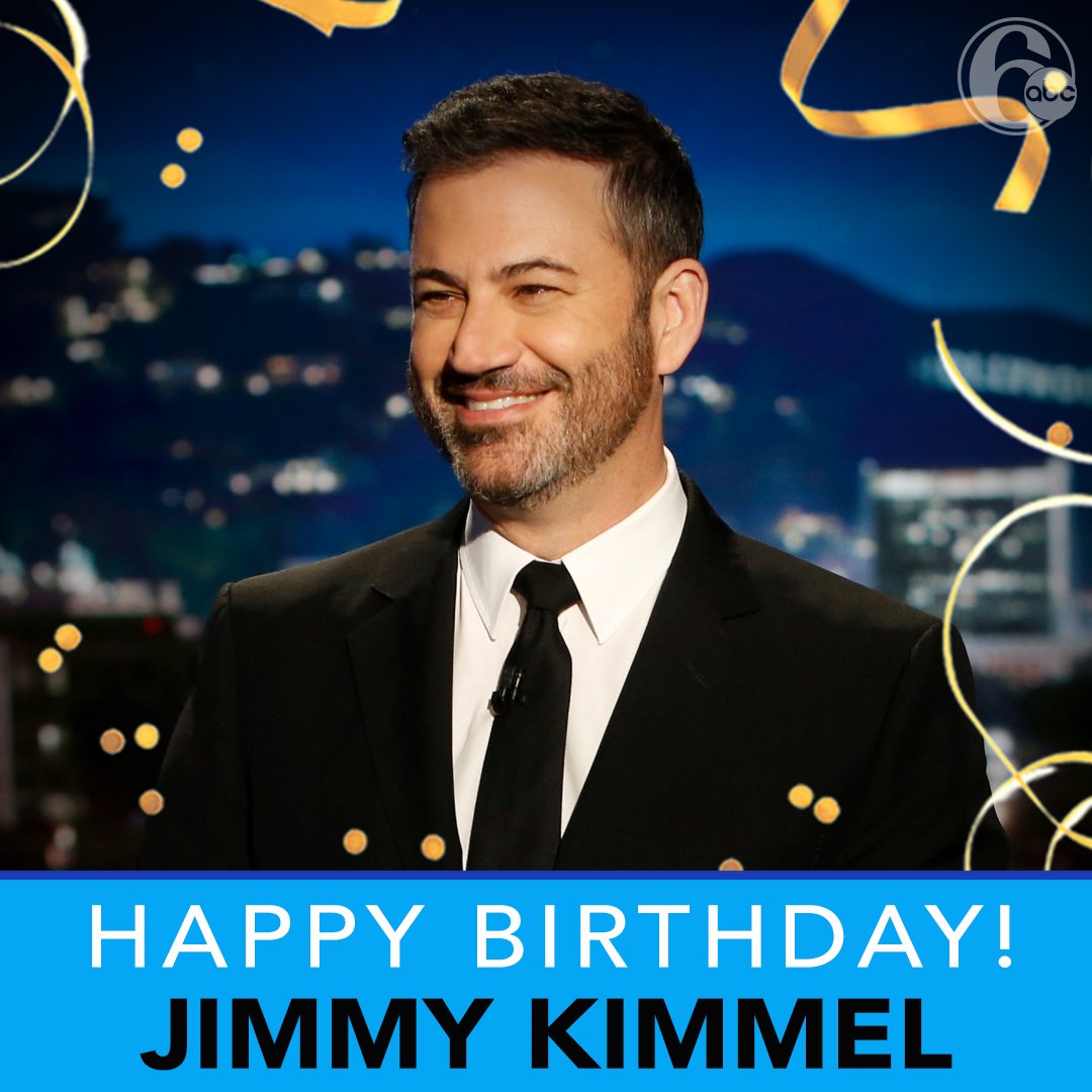 Happy Birthday to host and comedian Jimmy Kimmel! 