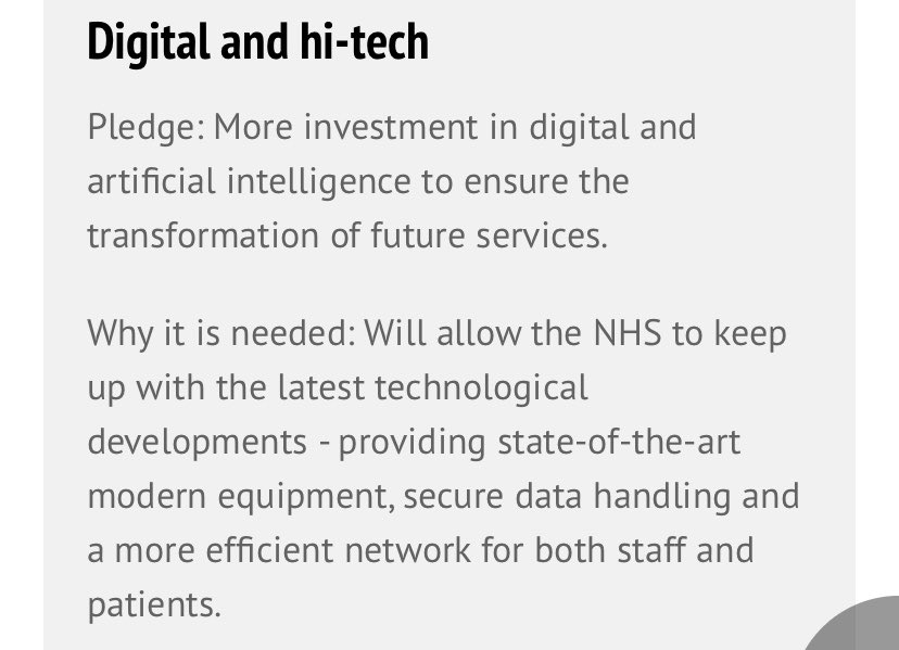 8. More investment in digital and artificial intelligence to ensure the transformation of future services. #VoteLabour (9/11)