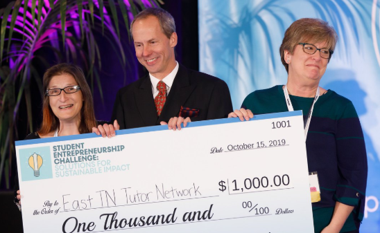 A team of business students from <a href="/ps/">Pellissippi State</a> captured first place from <a href="/NACCE/">NACCE</a>'s national entrepreneurship competition for a new app that would make tutoring accessible to struggling high school students regardless of their ability to pay. Read more: bit.ly/2OeXLZ0