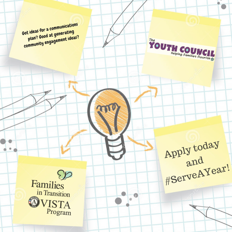 FITNHVISTA's tweet photo. Good at generating ideas for community engagement?  Interested in creating volunteer opportunities?  Come #serveayear with The Youth Council as their community engagement coordinator!  Find out more and apply at https://t.co/dT3tGSXGKF https://t.co/KNOwGGEyGD