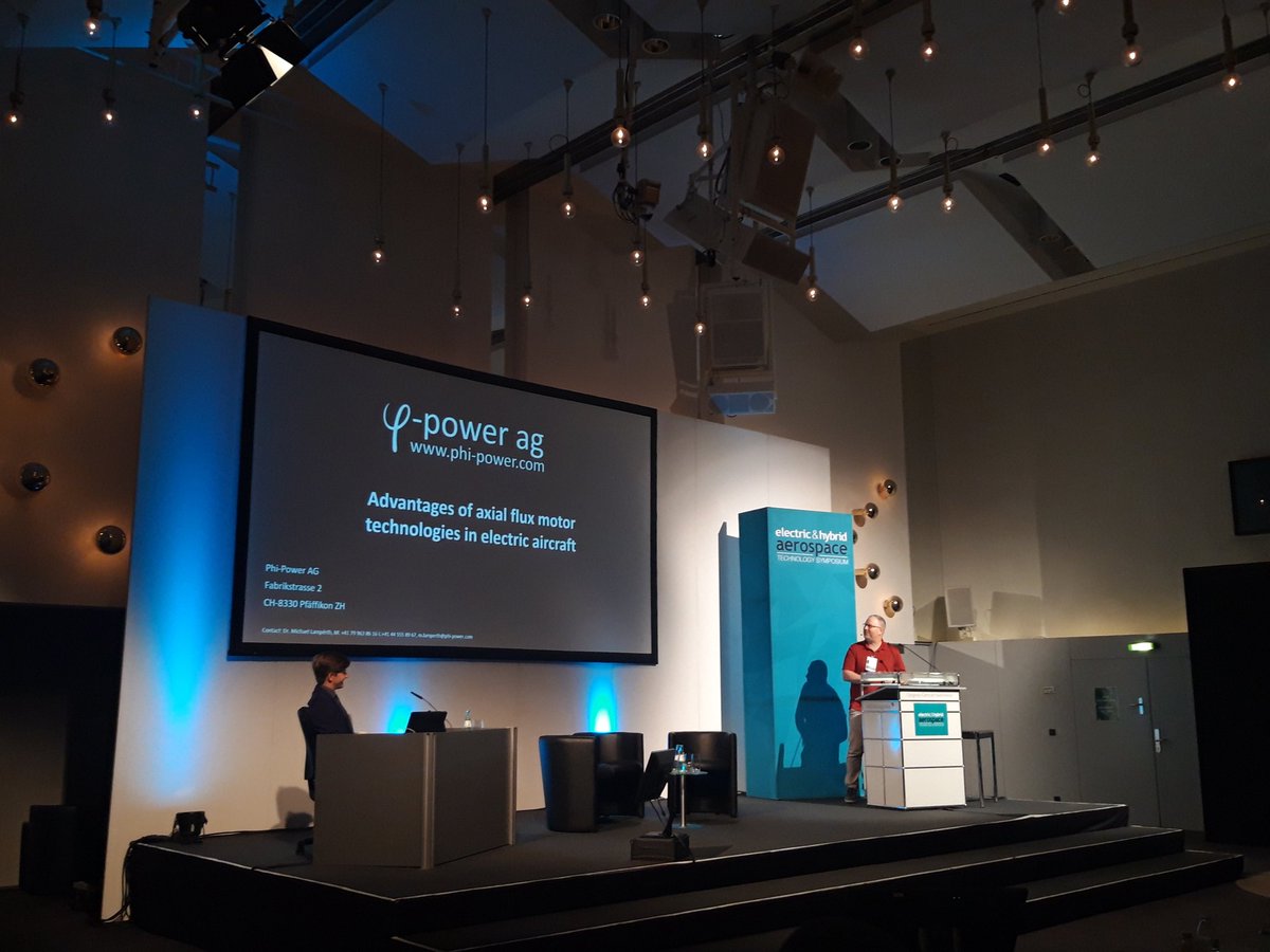 What are the advantages of axial flux motor technologies in #electric #aircraft? Let's find out from Dr. M. Lamperth from Phi-Power Ag at #ehats