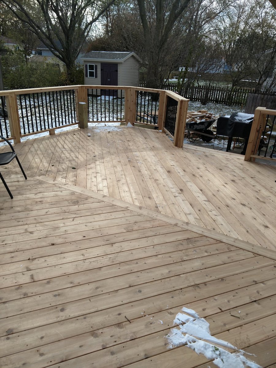 MrNovotnyGHS's tweet photo. Project #2 in the books... 16x 18 deck.... https://t.co/iWmBWzKV5u