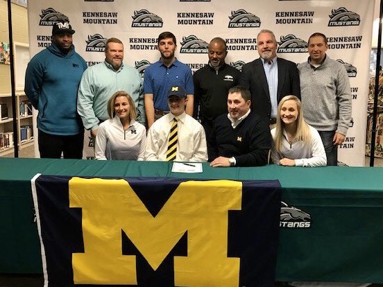 3dGeorgia's tweet photo. NLI Signing Day is upon us! Congratulations to Ben Hull, 2020, signing today with @UMichLacrosse! @3dLacrosse @KMHSLax #3don2 #3dCommitted https://t.co/0kduTUzoeC