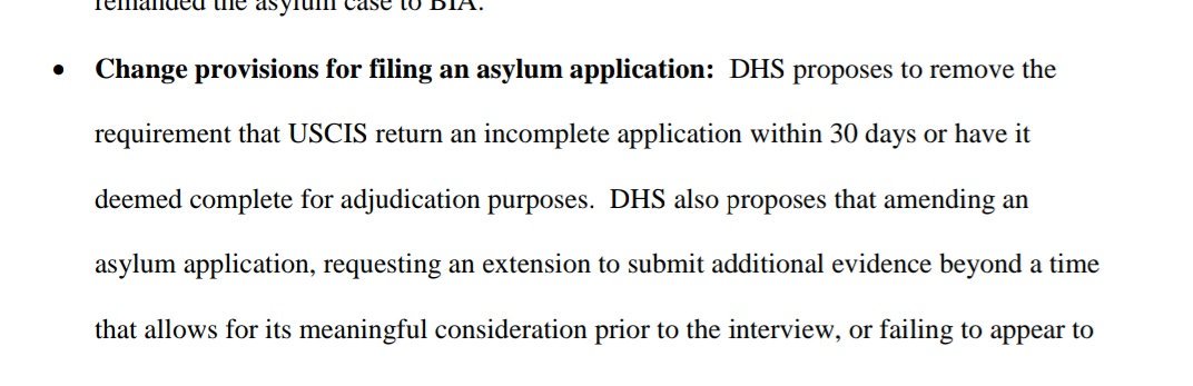 7/ This is just more ways to play games with the  #asylum work permit "clock" system. Amending your application? Trying to request more time to collect and file vital evidence from abroad? Miss an interview? You are trying to "delay" your case, and your 365-day clock will stop.