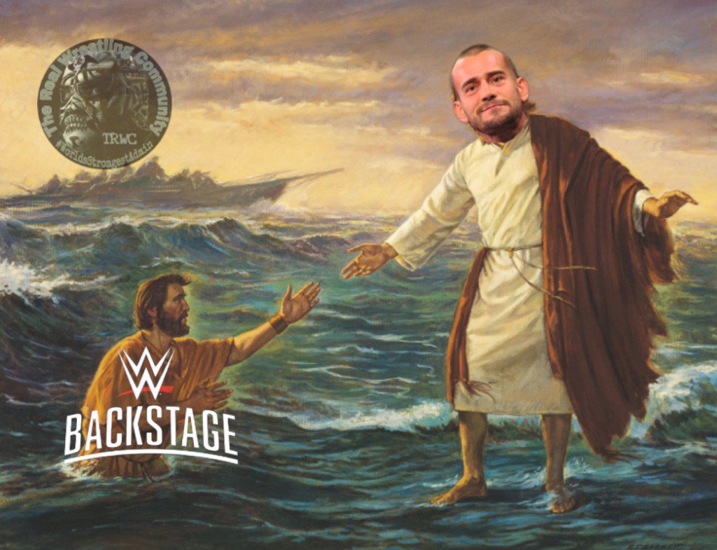MrPeeps7's tweet image. Should help get those ratings back up😂😇🙌 #WWEBackstage #cmpunkreturn