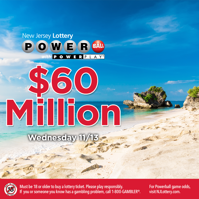 NJLottery's tweet photo. Nothin’ like a cold November week to make ya start thinking about warmer, beautiful destinations. With Powerball at $60,000,000, your daydreams could come to life. What’s your dream vacation? https://t.co/MIEJCHw5Ra