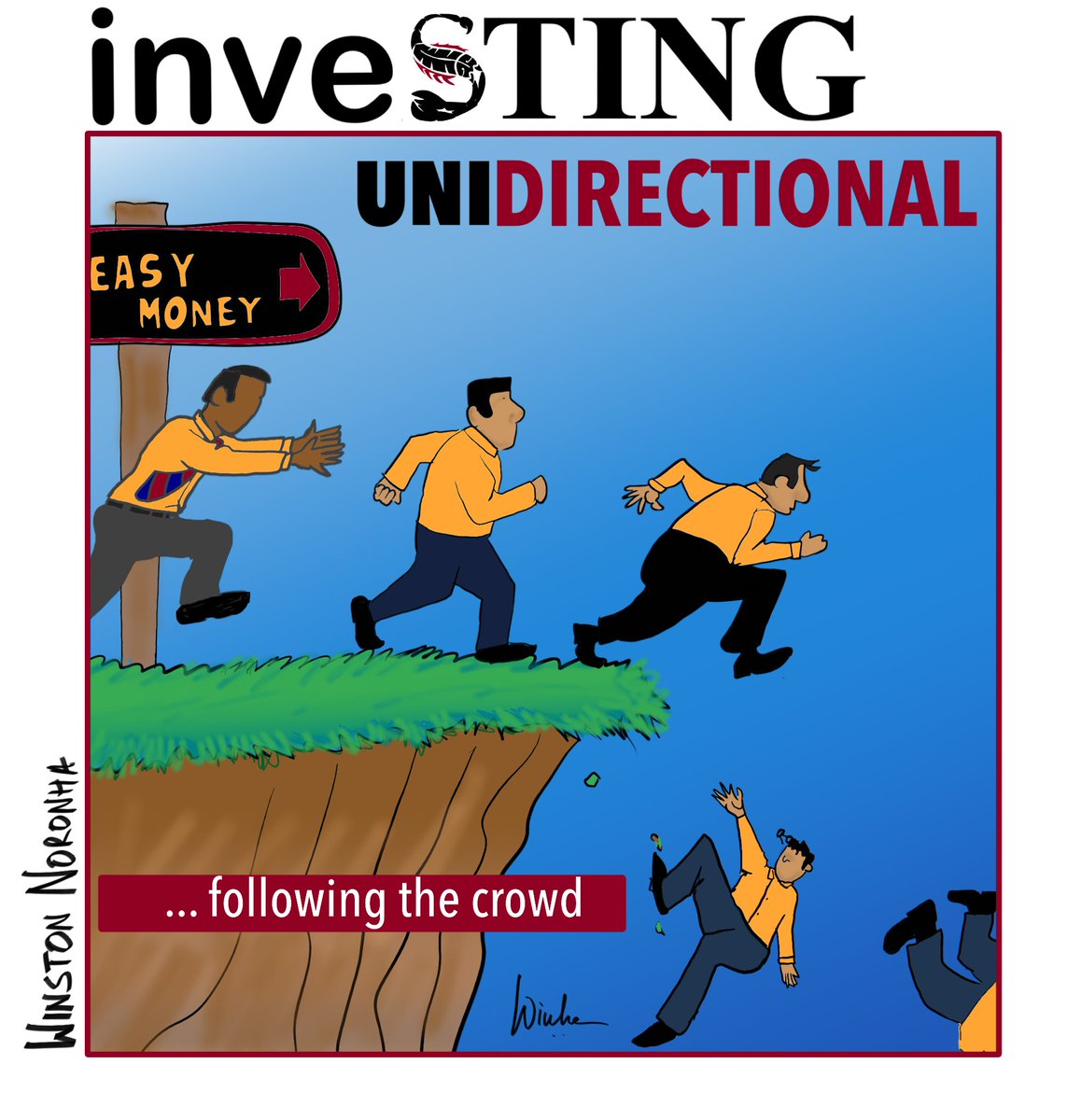 winstonnoronha's tweet image. The crowd follows the money... the easy money.
They expect their investments to move in only one direction ... UP
The reality is that following the herd blindly is a one way ticket.
#investing 
#crowdbehavior
#onewayticket