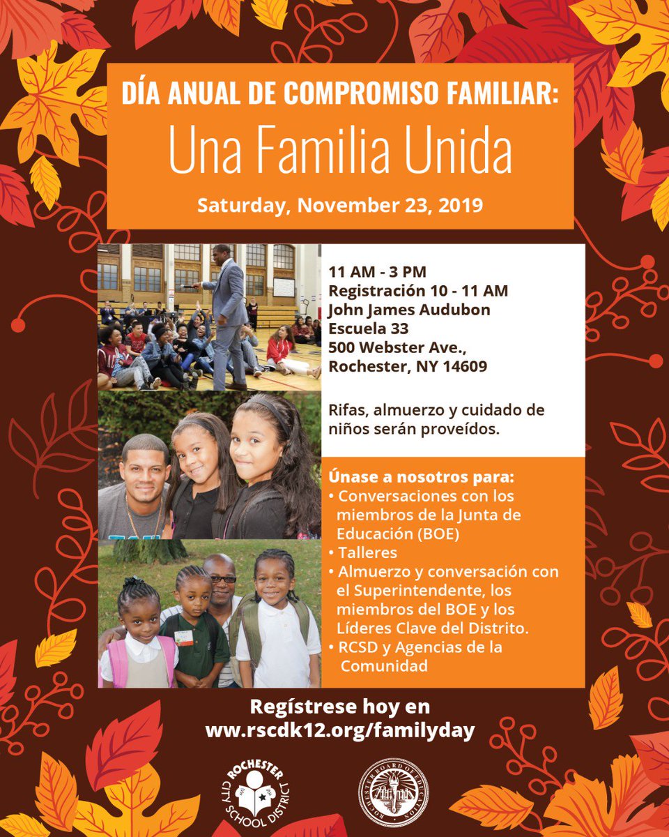 RCSDParents's tweet photo. Voice your ideas, concerns, &amp; solutions directly to BOE members, Superintendent Dade, Deputy Superintendents, School Chiefs, Executive and Directors on Saturday Nov 23rd. Register for this free event at https://t.co/mYNNkaLCE6 https://t.co/BnnUWU8njY