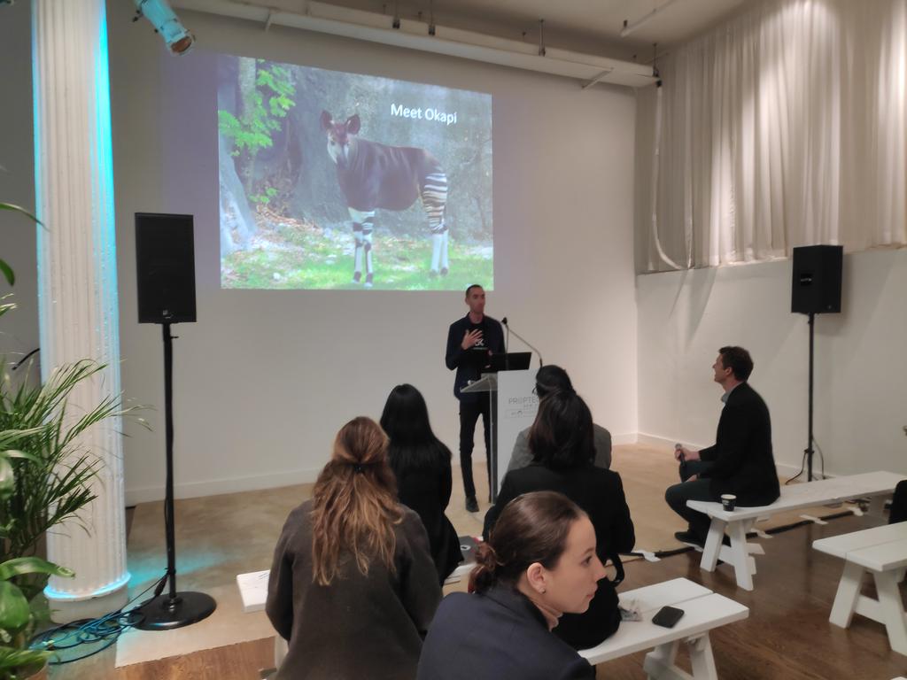 AilonV's tweet image. Watching @Okapi_Vision head of CS rocking the stage at #MIPIMPropTechNYC #Proptech