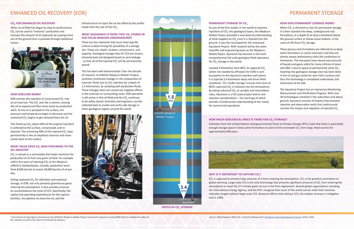 Agree. Full-chain CCS w/ #EOR (#CO2EOR) allows 4 deepest #emissionreductions while helping offset costs of #carboncapture through the commercial sale of #CO2 - a #safe, #reliable, and #wellunderstood #businesscase for #CCS/#CCUS leading 2 permanent storage of #ghg emissions.