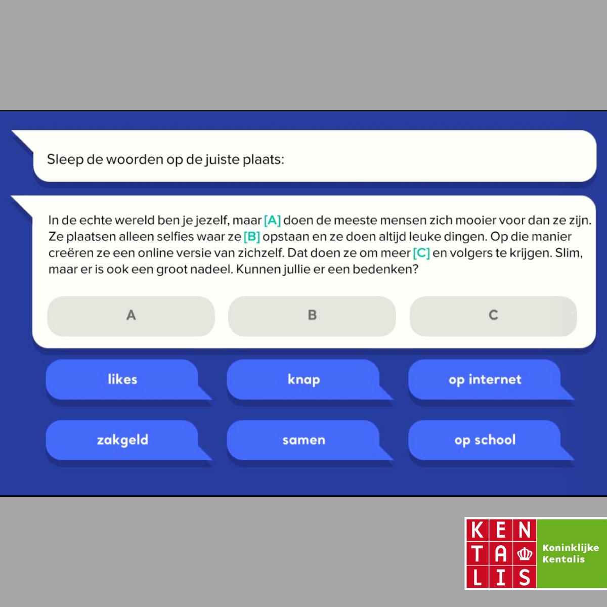 kentalis's tweet image. Leerlingen van groep 7 en 8 van Talent doen mee aan #MediaMasters. Deze spannende serious game gaat over de kansen en gevaren van (digitale) media. Leerlingen leren onder andere hoe ze verstandig om kunnen gaan met WhatsApp, privacy, cybercriminaliteit en nepnieuws @mediawijsNL