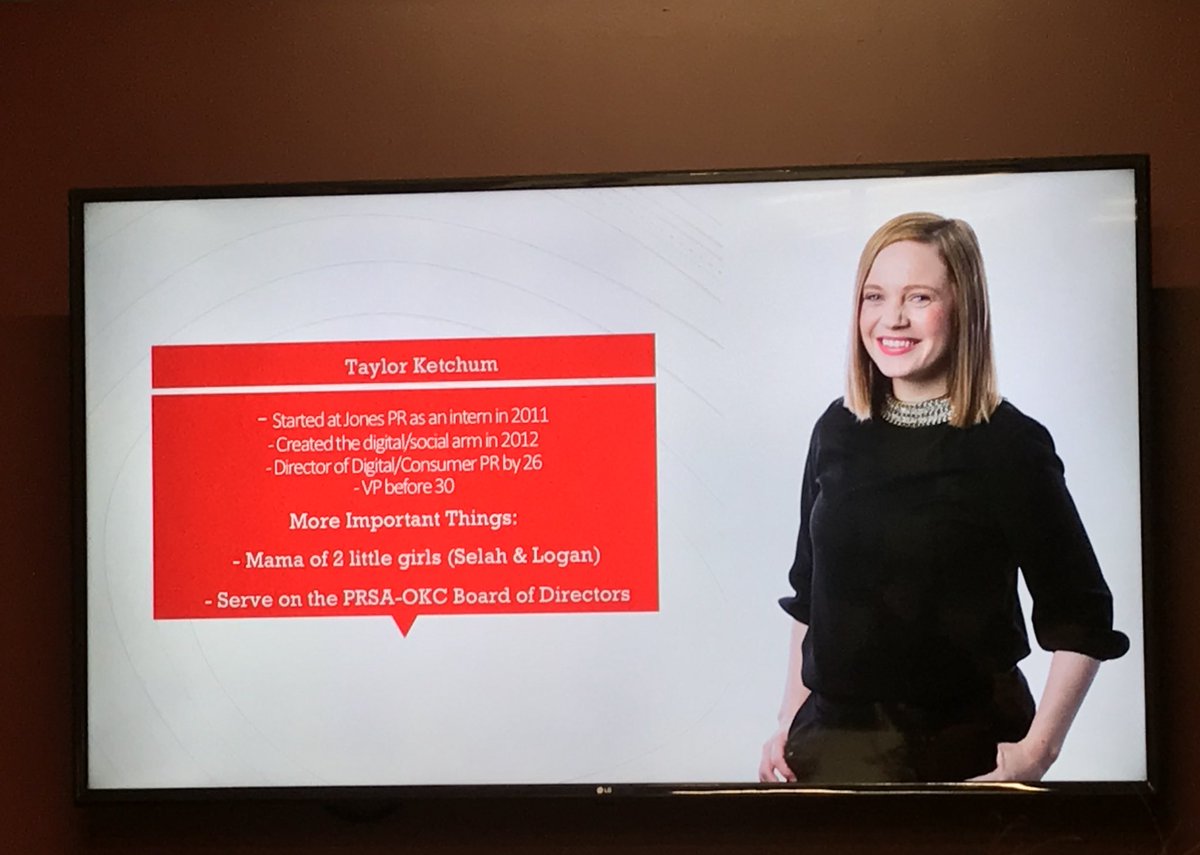 OC_PRSSA's tweet photo. Today we were able to hear from @TaylorKetchum from @JonesPR about what her career has been like after graduating from OC! https://t.co/CQPEasmIAq