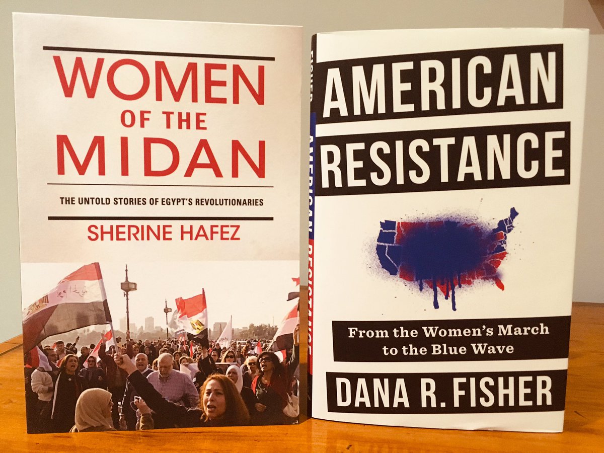 Moral outrage -> protests.If sustained, social movements can build effective resistance But this is uncommon!So we really need to trace change over time, to understand how movements are sustained (or not) - like these two new books on  &