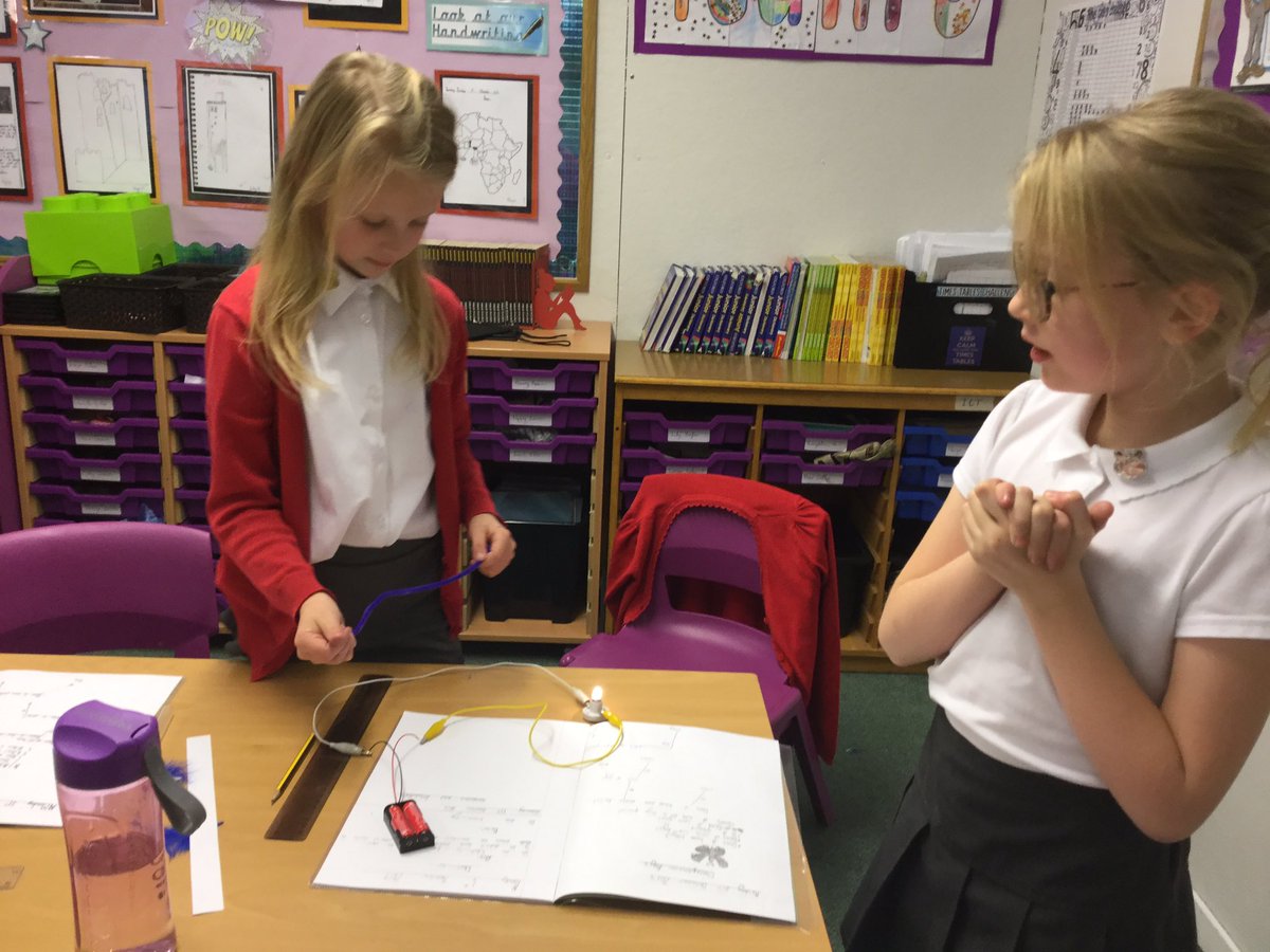 K9_is_my_puppy's tweet photo. In science 🧪 today we built simple circuits ⚡️ and then used them to test if different materials conduct electricity.
#MDScience #MDstem https://t.co/ecnGkumpvm