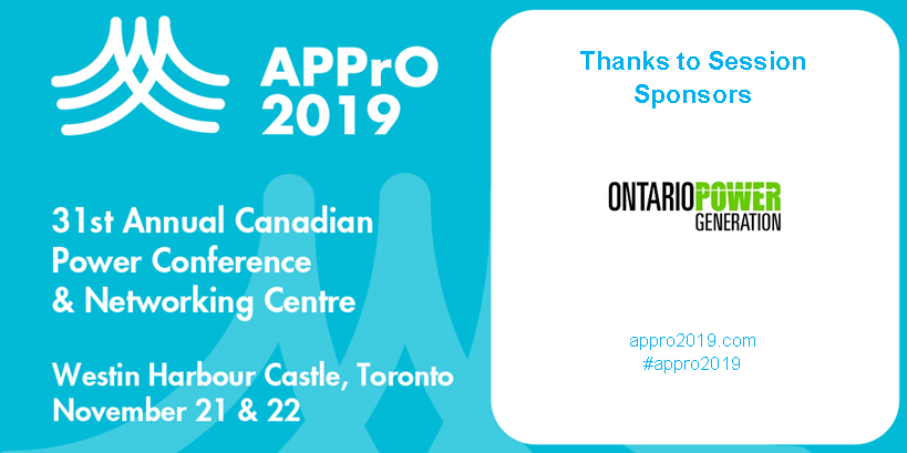 #APPrO2019 is pleased to welcome back <a href="/opg/">Ontario Power Gen</a> - long time members and session hosts on Day 1! #energy #electricity  #powergeneration  #onpoli #energypolicy #electricitypolicy #energytechnology #powerfinance #DERs opg.com appro2019.com