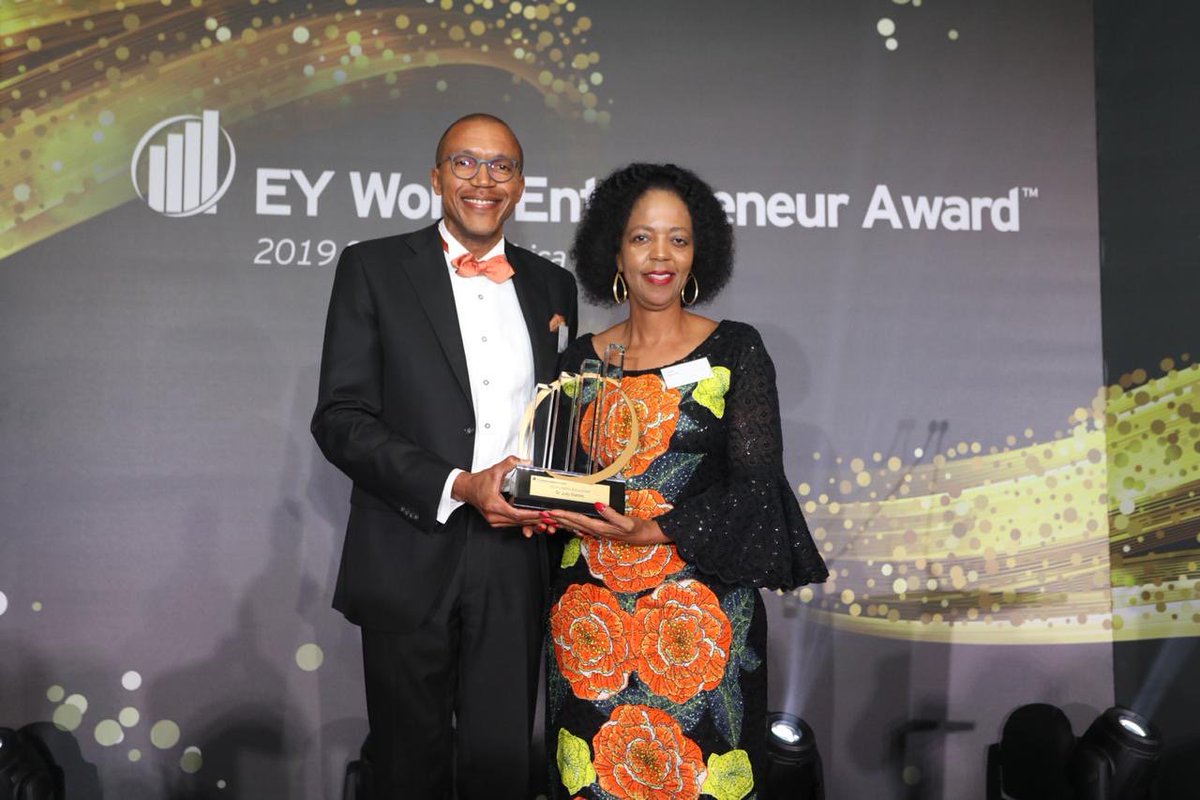 EY Africa awarding Dr Judy Dlamini with the “Lifetime Achievement Award for Entrepreneurship”