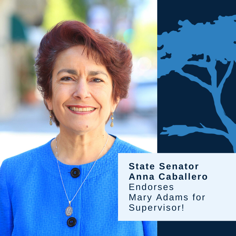 MaryLAdams's tweet photo. I'm thrilled that State Senator Anna Caballero (@CASenCaballero) has endorsed my re-election campaign. Sen. Caballero is also a former Assemblymember and the former Mayor of Salinas. I thank her for her incredible service to our community and I'm honored to have her support. https://t.co/906iThAyje